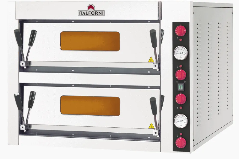 ITALFORNI Pizzaofen Allround für 4+4 Pizzen ø32cm elektro 9 kW