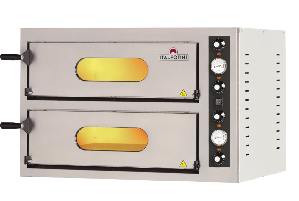 ITALFORNI Pizzaofen Compact für 4+4 ø32cm 9 kW