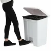 Jantex Küchenpedaleimer weiß 65L