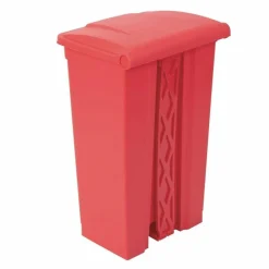 JANTEX Pedal Abfalleimer rot 87 L