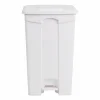 JANTEX Pedal Abfalleimer weiss 87 L