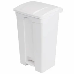 JANTEX Pedal Abfalleimer weiss 87 L