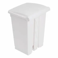 JANTEX Pedal Abfalleimer weiss, 45 L