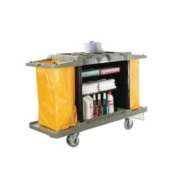 Jantex Reinigungswagen mit 2 Säcken, 146x54x99cm