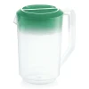 Kanne mit grünem Deckel, 1,8 Liter, Skalierung 100 ml, Polypropylen