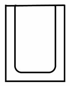 KBS Ablauftisch Breite 70cm mit Grundboden ohne Aufkantung