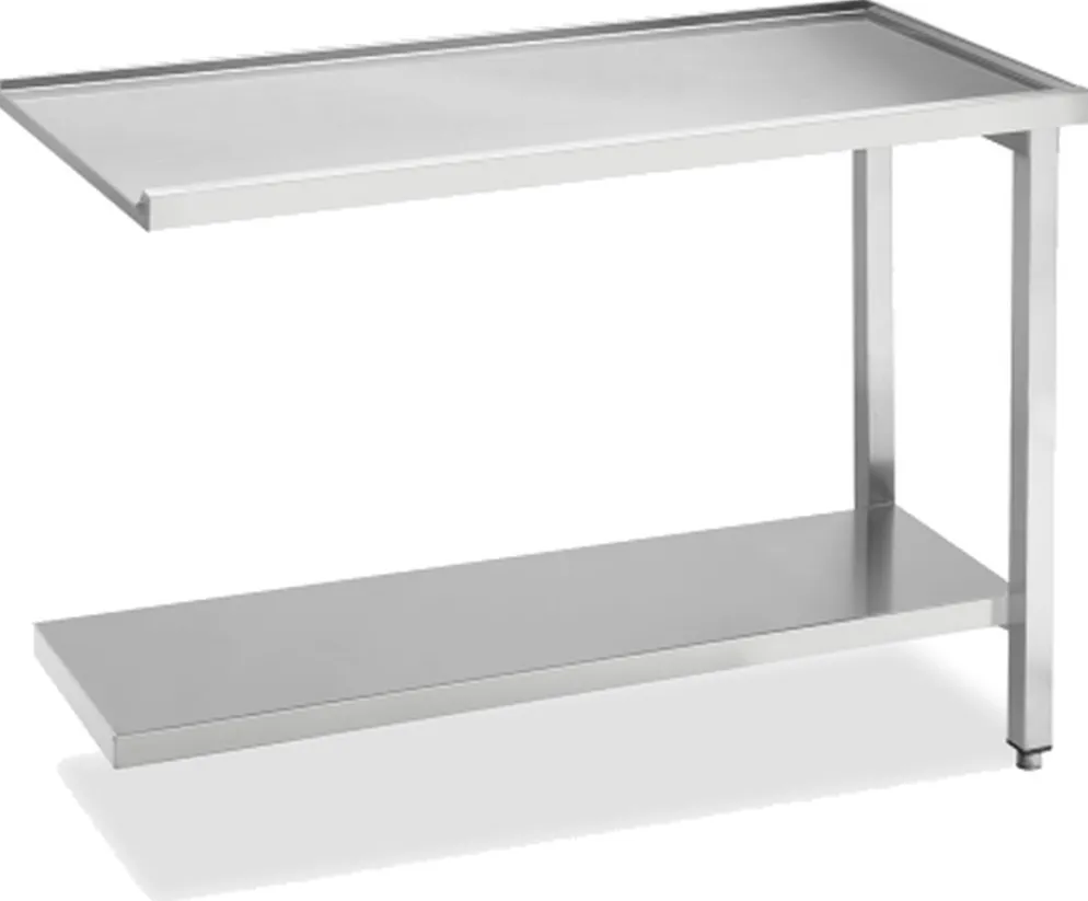 KBS Ablauftisch Breite 120cm mit Grundboden ohne Aufkantung