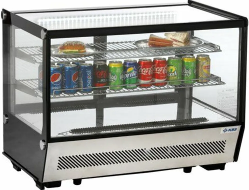 KBS Aufsatzkühlvitrine mit 2 Etagen, 230V, 880x566x680mm