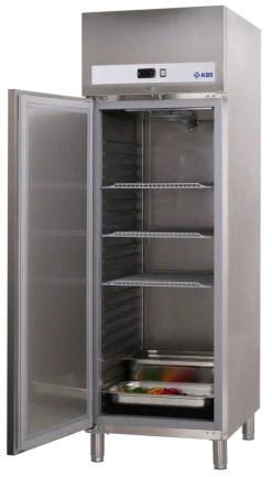 KBS Edelstahl-Gewerbe-Kühlschrank Ready KU 707 Türanschlag links, 660L