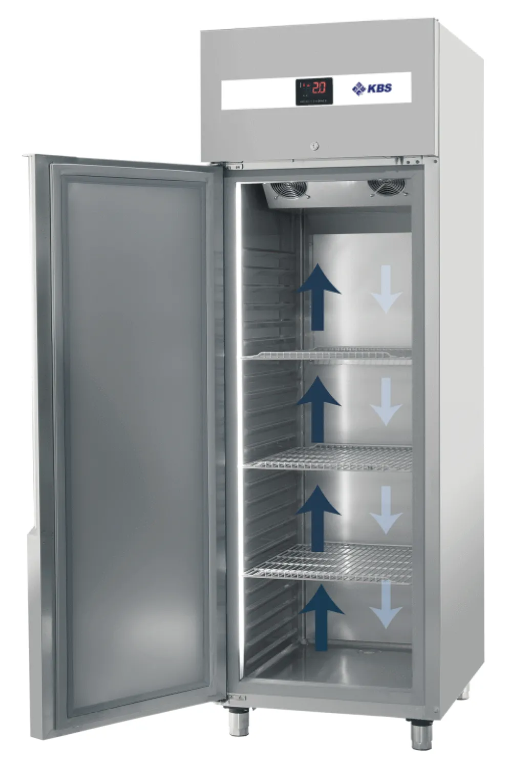 KBS Edelstahltiefkühlschrank TKU 753, 610L, GN2/1