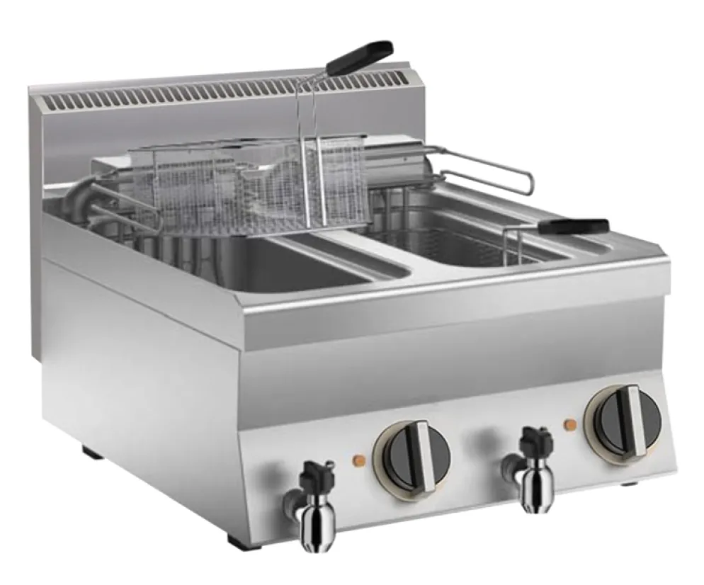 KBS Elektro Fritteuse 2x 10L, 18kW, 600x650x295mm
