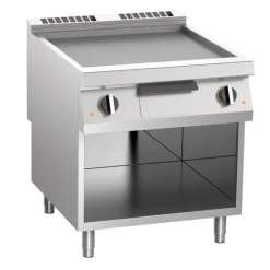 KBS Elektro-Grillplatte glatt verchromt 10,8kW 2 Heizzonen