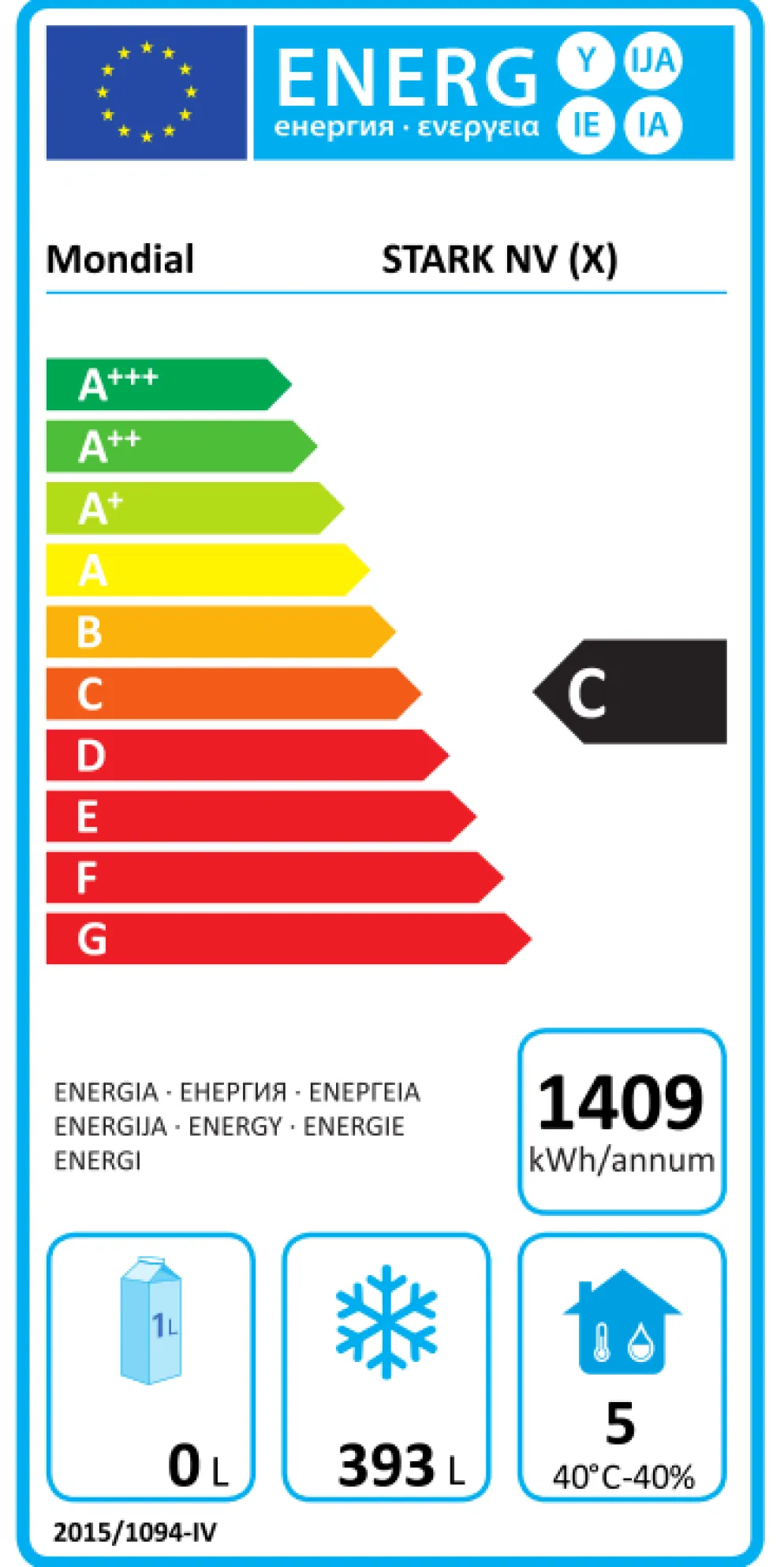 KBS Energiespar-Speiseeis-Umluft-Lagerschrank TKU 626 CHR Eis, 600L
