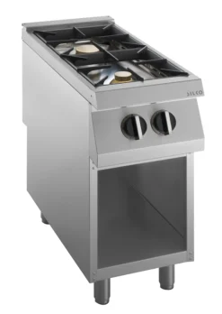 KBS Gas-Kochfläche 2 Brenner 15 kW, offener Unterbau