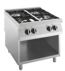 KBS Gas-Kochfläche 4 Brenner 27 kW, offener Unterbau