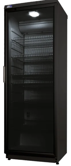 KBS Glastürkühlschrank CD 350 schwarz mit Schloss, 350L