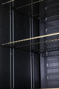 KBS Glastürkühlschrank FLK 365 schwarz, 385L