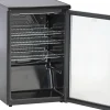 KBS Glastürkühlschrank K 140G schwarz, 130L