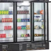 KBS Glastürkühlschrank KU 1850 G, 3 Drehtüren
