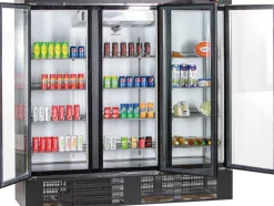 KBS Glastürkühlschrank KU 1850 G, 3 Drehtüren