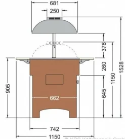 KBS Salatbar, Frühstücks- und Dessertbuffet Proxima 4 M, 4x GN 1/1