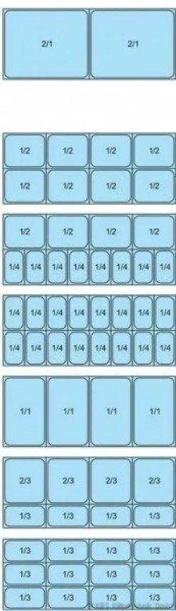KBS Salatbar, Frühstücks- und Dessertbuffet Proxima 4 M, 4x GN 1/1