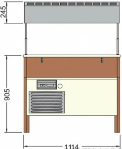 KBS Salatbar, Frühstücks- und Dessertbuffet Proxima 3 M, 3x GN 1/1