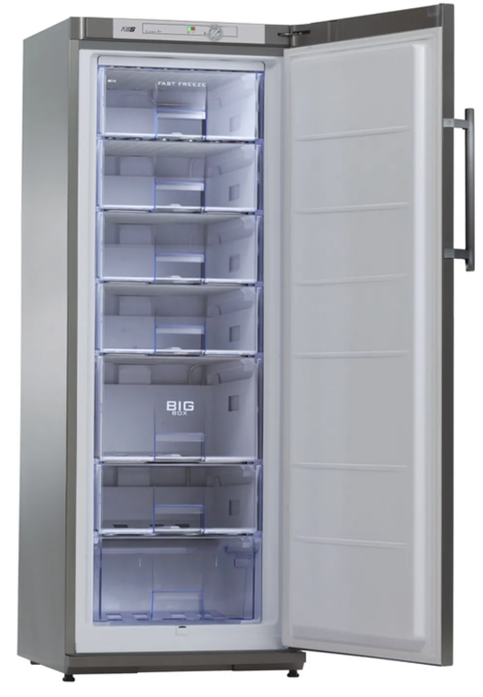 KBS Tiefkühlschrank TK 311 silver, 600x650x1630mm