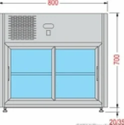KBS Tischkühlvitrine Linus 100
