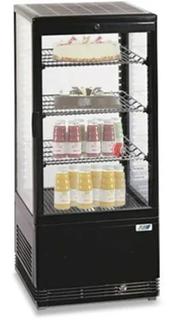 KBS Tischkühlvitrine RT-78 G schwarz