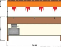 KBS Wärmebuffet Bain-Marie Proxima 6 M, elektrische Haubenbetätigung