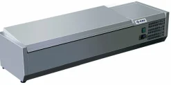 Kühlaufsatz RX 1210 mit CNS Deckel, 1200x395x280 mm, 4x GN 1/3