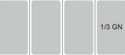 Kühlaufsatz RX 1210 mit CNS Deckel, 1200x395x280 mm, 4x GN 1/3