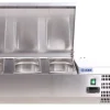 Kühlaufsatz RX 1610 mit CNS Deckel, 1600x395x280 mm, 7x GN 1/3