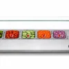Kühlaufsatzvitrine für 5x GN 1/4, Breite 1200x340 mm, mit Glasaufsatz