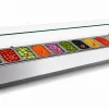 Kühlaufsatzvitrine für 10x GN 1/4, Breite 2000mm, mit Glasaufsatz
