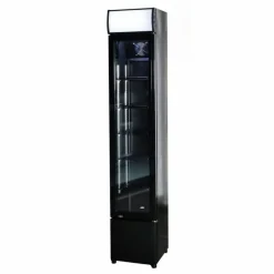 Kühlschrank mit Glastür Small schwarz 105 L, 360x422x1880mm