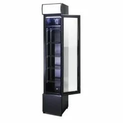 Kühlschrank mit Glastür Small schwarz 105 L, 360x422x1880mm