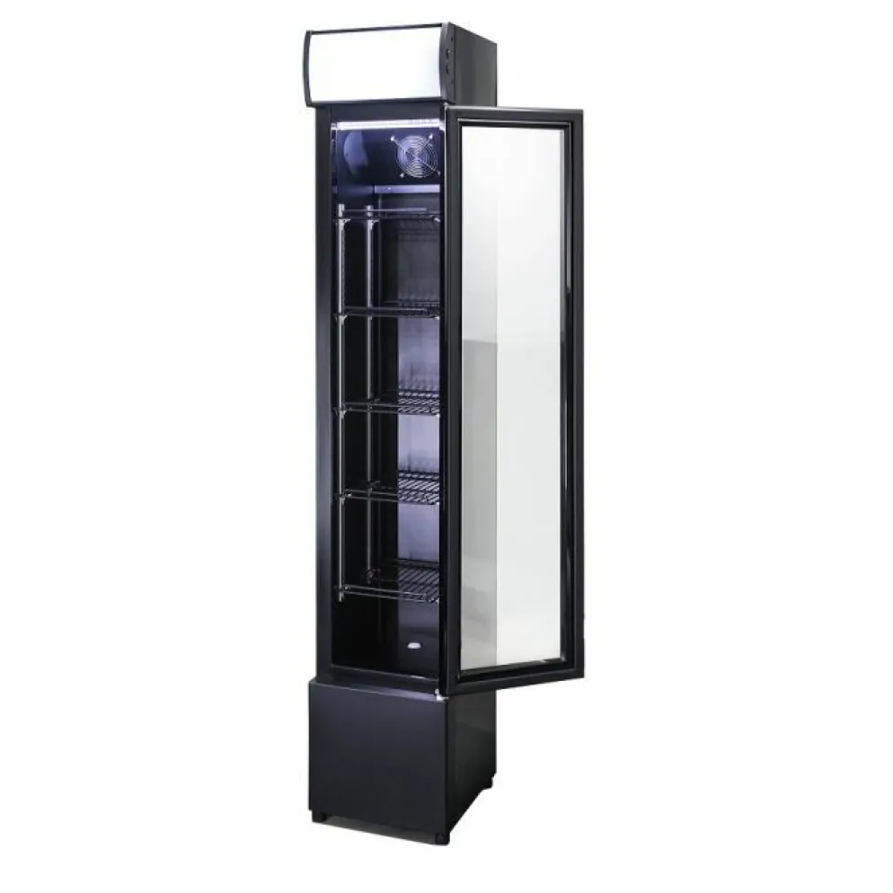 Kühlschrank mit Glastür Small schwarz 105 L, 360x422x1880mm