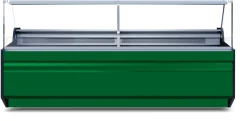 Kühltheke PICO statische Kühlung grün schwarz 1500x860x1220mm