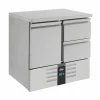 Kühltisch Compact Line mit 1 Tür und 2 Schubladen, 900x700x875mm