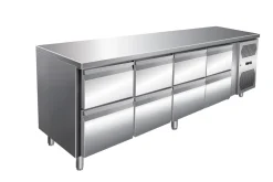 Kühltisch KT-VIP mit 8 Schubladen, 2.230x700x860 mm