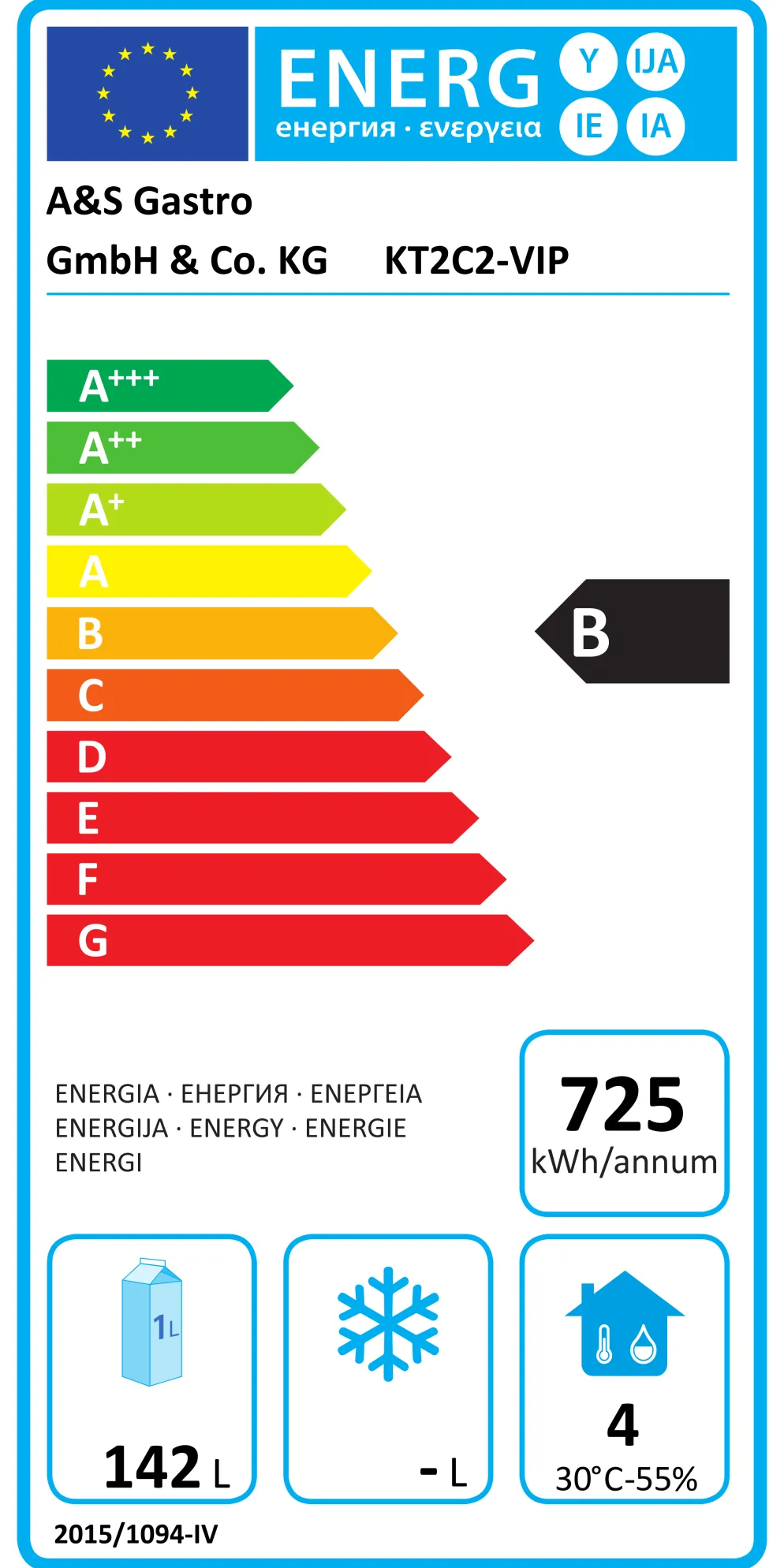 Kühltisch KT-VIP mit 2 Schubladen und 1 Tür, 1.360x700x860mm