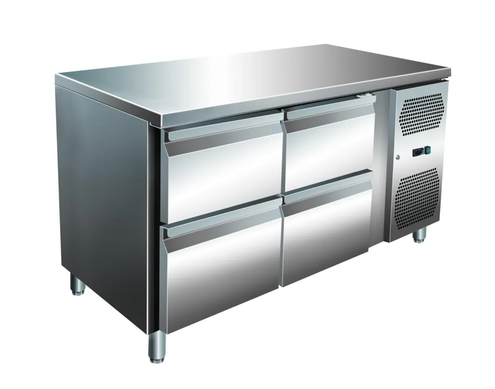 Kühltisch KT-VIP mit 4 Schubladen, 1.360x700x860 mm