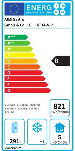Kühltisch KT-VIP mit 3 Türen und Aufkantung, 1.795x700x960mm