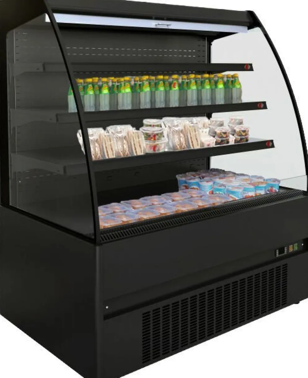 Kühlvitrine NOAH 1.3 gebogen 1310 mm, Umluft
