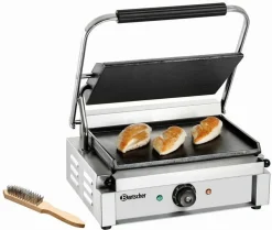 Kontaktgrill “Panini” große Grillfläche, Grillplatten glatt