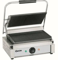 Kontaktgrill “Panini” große Grillfläche, Grillplatten gerillt