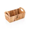 Korb PURE OLIVE, 28 x 15 x 16,5 cm, Olivenholz