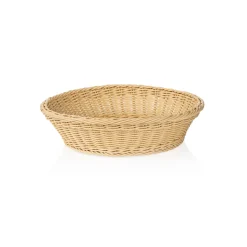 Korb WEAVER PRO Systemkörbe, Ø 37 cm, Höhe 9 cm, hellbeige, Polypropylen